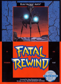 Fatal Rewind PAL Sega Mega Drive PAL box art